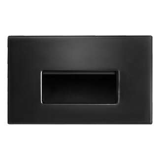 3 Watt - 120V 4000K - 83 CRI - LED Horizontal Steplight Black Surface Plate RAB Lighting