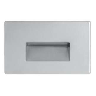 3 Watt - 120V 4000K - 83 CRI - LED Horizontal Steplight Matte Silver Surface Plate RAB Lighting