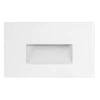 3 Watt - 120V 4000K - 83 CRI - LED Horizontal Steplight White Surface Plate RAB Lighting