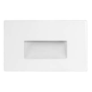 3 Watt - 120V 4000K - 83 CRI - LED Horizontal Steplight White Surface Plate RAB Lighting