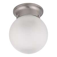 6&quot; - 1 Light - 60W Max Brushed Nickel Finish Frosted Glass Nuvo Lighting