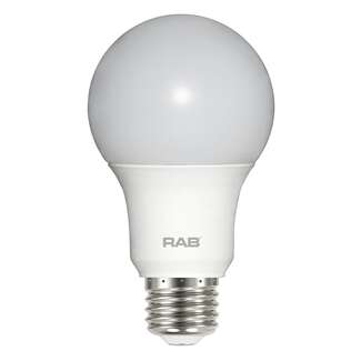 6 Watt - 450 Lumens 2700K - A19 LED 90 CRI - Dimmable RAB Lighting