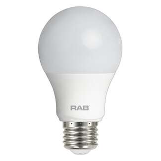 9 Watt - 800 Lumens 5000K - A19 LED 90 CRI - Dimmable RAB Lighting
