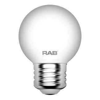 3 Watt - Medium Base 2700K - G16.5 Filament LED 90 CRI - Frosted - Dimmable RAB Lighting