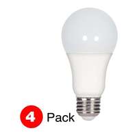 15.5 Watt - 1,600 Lumens 2700K - A19 LED (4-Pack) 80 CRI - Non-Dimmable Satco Lighting