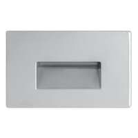 3 Watt - 120V 2700K - 79 CRI - LED Horizontal Steplight Matte Silver Surface Plate RAB Lighting