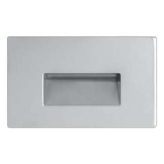 3 Watt - 120V 2700K - 79 CRI - LED Horizontal Steplight Matte Silver Surface Plate RAB Lighting