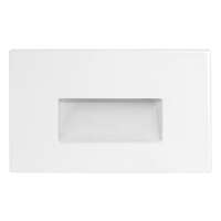 3 Watt - 120V 2700K - 79 CRI - LED Horizontal Steplight White Surface Plate RAB Lighting