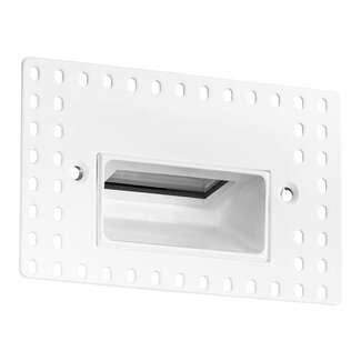3 Watt - 120V 4000K - 82 CRI - LED Horizontal Steplight White Trimless Mount RAB Lighting