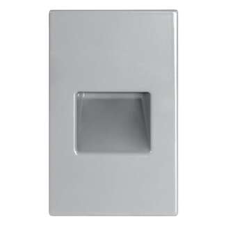 3 Watt - 120V 2700K - 80 CRI - LED Vertical Steplight Matte Silver Surface Plate RAB Lighting