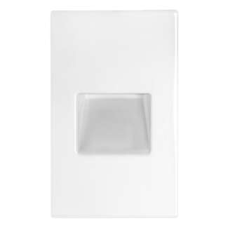 3 Watt - 120V 4000K - 82 CRI - LED Vertical Steplight White Surface Plate RAB Lighting