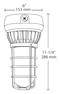 VXLED26DG Dimensions