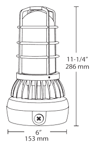 VXLED13DG/UP Dimensions