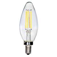 4 Watt - Candelabra Base 2700K - B11 Filament LED 80 CRI - Clear - Dimmable Satco Lighting