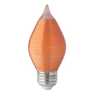 4 Watt - Medium Base 2700K - C15 Filament LED 80 CRI - Dimmable Amber Spun Satco Lighting
