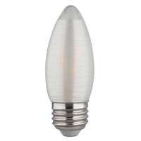 2 Watt - Medium Base 2700K - C11 Filament LED 80 CRI - Dimmable Satin Spun Satco Lighting