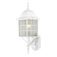 18" - 1 Light - 100W Max White Finish Frosted Glass Nuvo Lighting