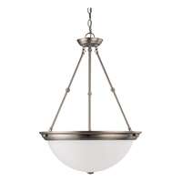 20&quot; - 3 Light - 60W Max Brushed Nickel Finish Frosted Glass Nuvo Lighting