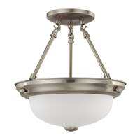 11&quot; - 2 Light - 60W Max Brushed Nickel Finish Frosted Glass Nuvo Lighting