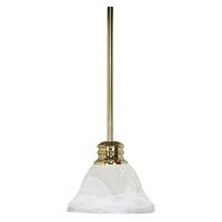 7&quot; - 1 Light - 100W Max Polished Brass Finish Alabaster Glass Nuvo Lighting