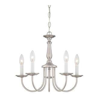 18&quot; - 5 Light - 60W Max Brushed Nickel Finish With Candlesticks Nuvo Lighting