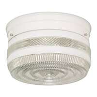 8&quot; - 2 Light - 60W Max White Finish Crystal &amp;amp; White Glass Nuvo Lighting
