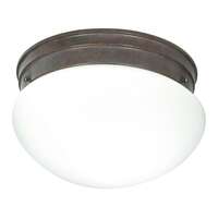 9.5&quot; - 2 Light - 60W Max Old Bronze Finish White Glass Nuvo Lighting