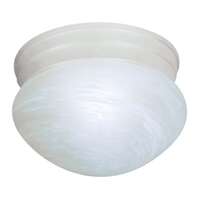 7.5&quot; - 1 Light - 60W Max Textured White Finish Alabaster Glass Nuvo Lighting