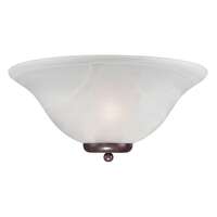 16" - 1 Light - 60W Max Old Bronze Finish Alabaster Glass Nuvo Lighting