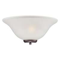 16" - 1 Light - 60W Max Mahogany Bronze Finish Frosted Glass Nuvo Lighting