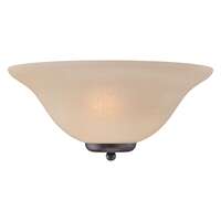 16" - 1 Light - 60W Max Mahogany Bronze Finish Champagne Glass Nuvo Lighting