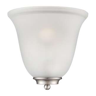 10" - 1 Light - 60W Max Brushed Nickel Finish Frosted Glass Nuvo Lighting