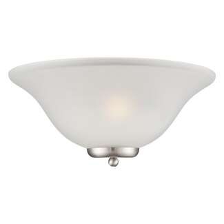 16" - 1 Light - 60W Max Brushed Nickel Finish Frosted Glass Nuvo Lighting