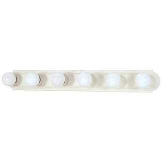 36&quot; - 6 Light - 100W Max Textured White Finish Nuvo Lighting