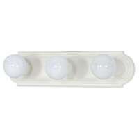 18&quot; - 3 Light - 100W Max Textured White Finish Nuvo Lighting