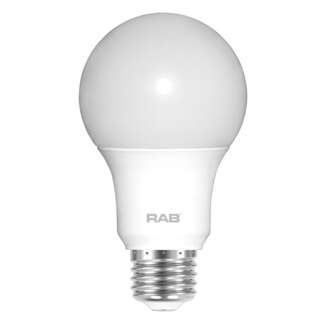 12 Watt - 1,100 Lumens 5000K - A19 LED 80 CRI - Non-Dimmable RAB Lighting