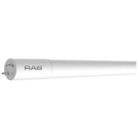 48" T8 LED - 3500K 10.5 Watt - 1,700 lumens Direct Wire - Double Ended No Ballast - Glass RAB Lighting