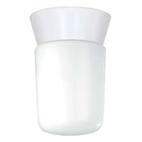 8" - 1 Light - 60W Max White Finish White Glass Nuvo Lighting
