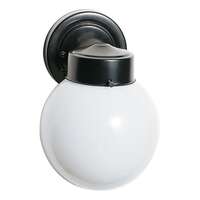 6" - 1 Light - 60W Max Black Finish White Glass Nuvo Lighting