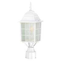 18" - 1 Light - 100W Max White Finish Frosted Glass Nuvo Lighting