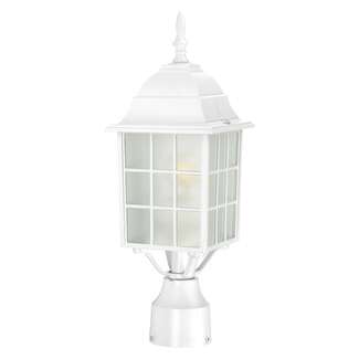 18" - 1 Light - 100W Max White Finish Frosted Glass Nuvo Lighting