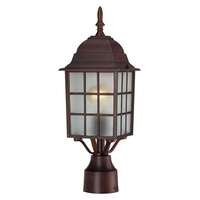 18" - 1 Light - 100W Max Rustic Bronze Finish Frosted Glass Nuvo Lighting