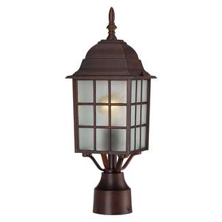 18" - 1 Light - 100W Max Rustic Bronze Finish Frosted Glass Nuvo Lighting