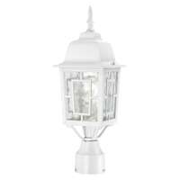 17" - 1 Light - 100W Max White Finish Clear Water Glass Nuvo Lighting