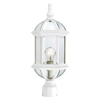 19" - 1 Light - 100W Max White Finish Clear Beveled Glass Nuvo Lighting