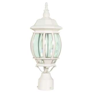 21" - 3 Light - 60W Max White Finish Clear Beveled Glass Nuvo Lighting