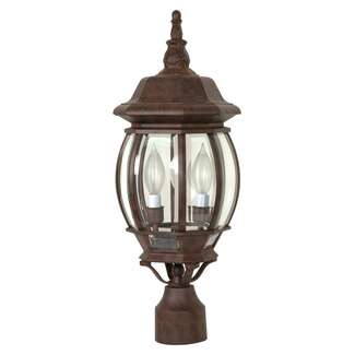 21" - 3 Light - 60W Max Rustic Bronze Finish Clear Beveled Glass Nuvo Lighting