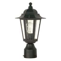 14" - 1 Light - 60W Max Textured Black Finish Clear Seeded Glass Nuvo Lighting