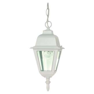 10" - 1 Light - 60W Max White Finish Clear Glass Nuvo Lighting