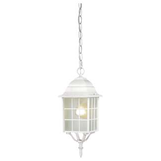 16" - 1 Light - 100W Max White Finish Frosted Glass Nuvo Lighting